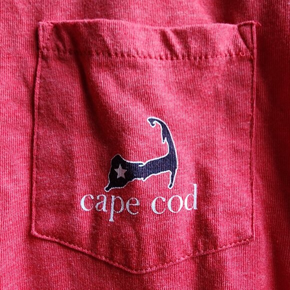 Cuffy's Cape Cod Red American Classic Scoop Neck T-Shirt Size Large - Picture 7 of 16